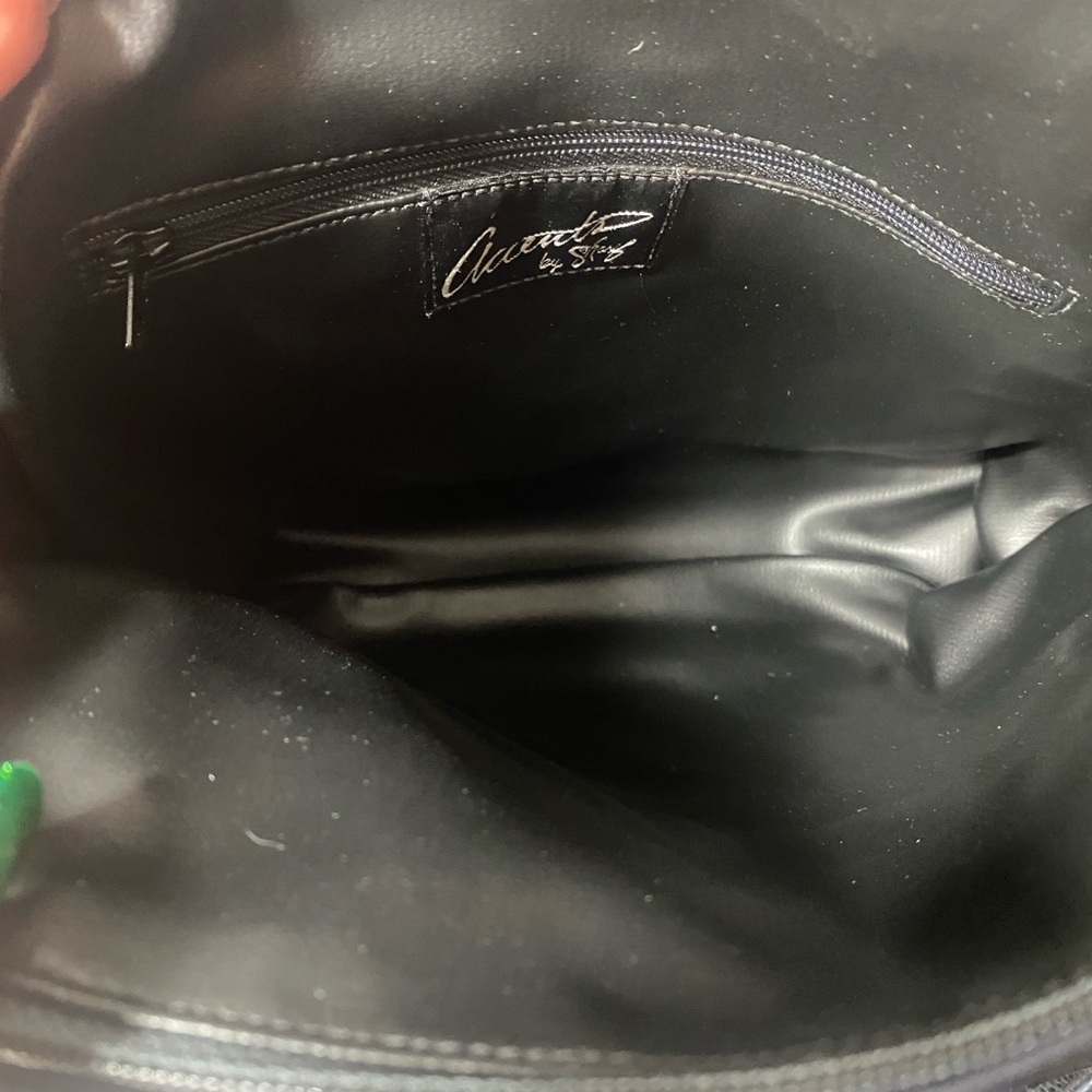 NWT Accents by Sharif Leather Crossbody Bag Sharif Designs LTD Made in USA - Picture 4 of 5